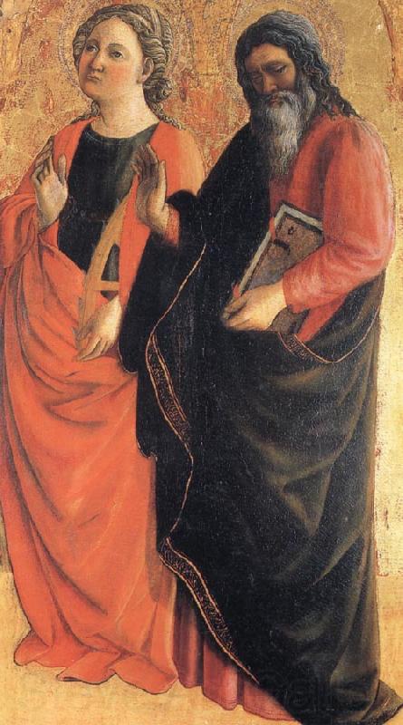 Fra Filippo Lippi St.Catherine of Alexandria and an Evangelist Germany oil painting art